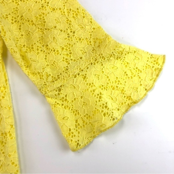 Betsey Johnson yellow lace beach dress coverup Medium - Picture 3 of 9